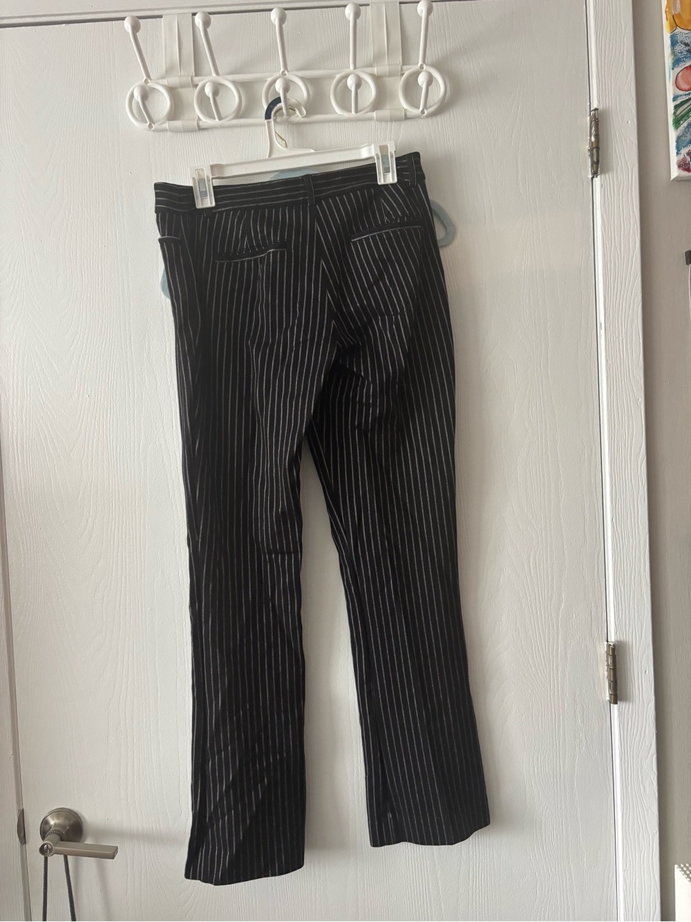 Express Black Pinstripe Dress Pants